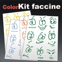 Smile e Faccine Assortite - Set da 9 Pezzi cm 40x58