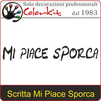 Scritta Prespaziata Mi Piace Sporca