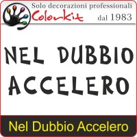 Scritta Prespaziata Nel Dubbio Accelero