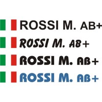 Nome e bandiera per Piloti cm.3  mod. base (4pz)