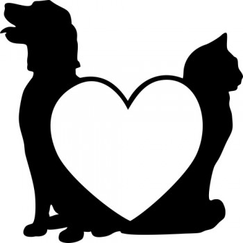 Cane gatto love cm.10x10