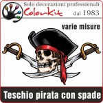 Bandiera Pirata Jolly Roger Con Benda Sull'occhio – 150 X 90 Cm, Poliestere Resistente, Doppia Cucitura, Nera