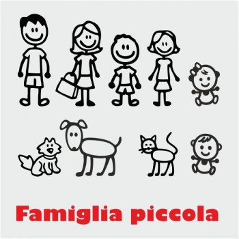 Adesivi famiglia piccoli