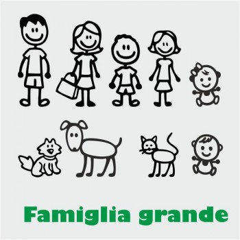 Adesivi famiglia grandi