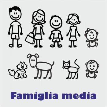 Adesivi famiglia medi