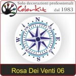 Adesivo Rosa Dei Venti 06