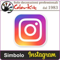 Instagram simbolo adesivo