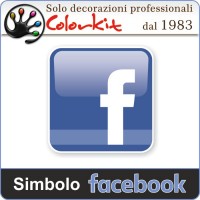 Facebook simbolo adesivo