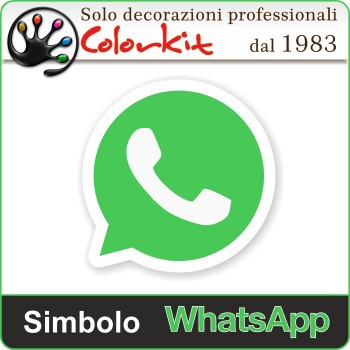 Whatsapp simbolo adesivo