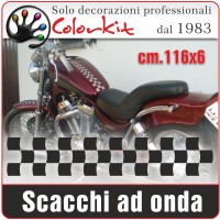 Striscia  a scacchi onda cm 116x6