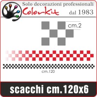 Striscia a scacchi cm 120x6