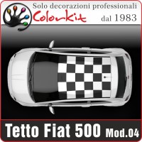 Tetto a scacchi 04 per Fiat 500