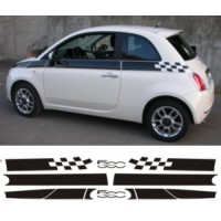 Strisce a scacchi per Fiat 500