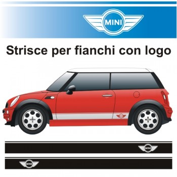 Strisce laterali per BMW Mini Cooper con logo
