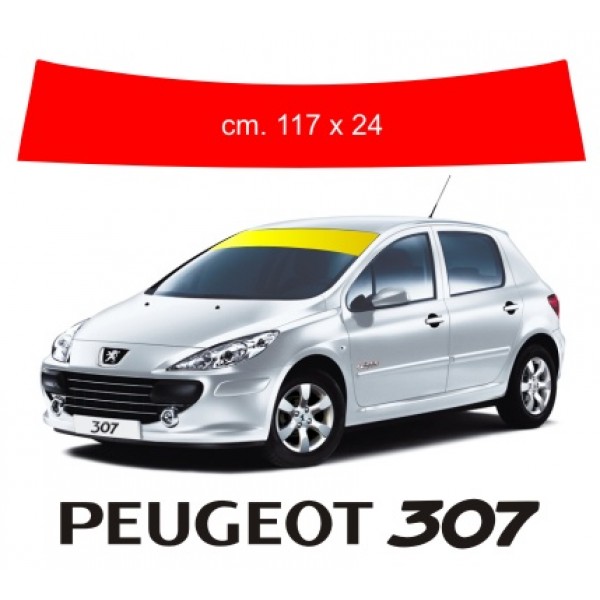 FASCIA PARASOLE PARABREZZA ADESIVA FUME' 145 x 25 CM PER ALFA ROMEO MITO