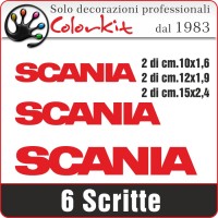 adesivi SCANIA 6 pezzi