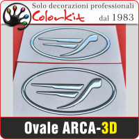 Ovale Arca 3D resinato