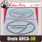 Ovale Arca 3D resinato