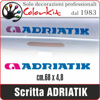 Adriatik scritta a 2 colori Adriatik scritta a 2 colori