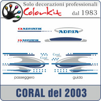 Adesivi per Adriatik Coral del 2003
