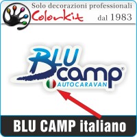 Adesivo Blu Camp italiano