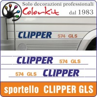 Scritte sportello Clipper