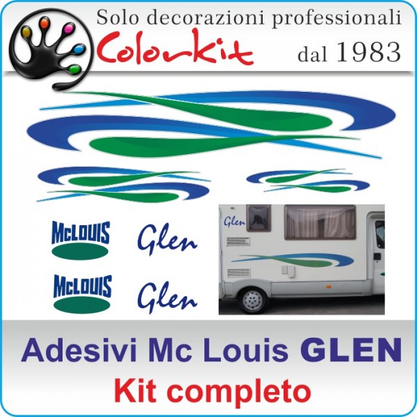by Colorkit-Cod.001409 Adesivi Mc Louis Glen kit completo a colori piatti