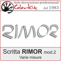Scritta Rimor -2 (varie misure)