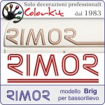 Scritta Rimor  Mod. Super Brig