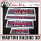 Martini Racing 3D cm.5x1,5 (2 pezzi)