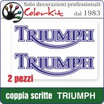 Scritte TRIUMPH (2 pezzi)