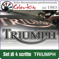 Scritte TRIUMPH (4 pezzi)