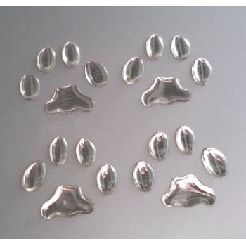 Set  di 4 Orme Gatto - 3D