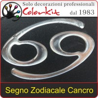 Segno Zodiacale Cancro Cromato 3D