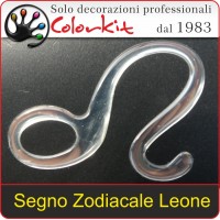 Segno Zodiacale Leone Cromato 3D