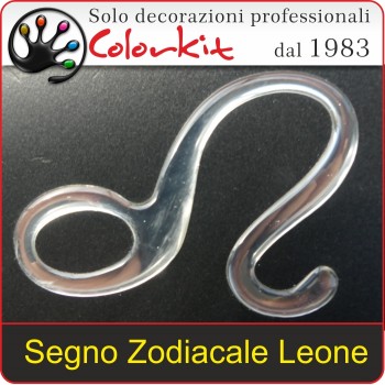 Segno Zodiacale Leone Cromato 3D