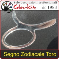 Segno Zodiacale Toro Cromato 3D