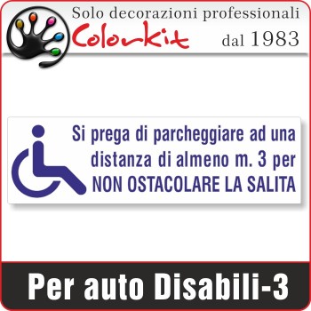 Adesivo per disabili 3