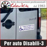 Adesivo per disabili 3