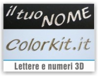 Lettere e numeri 3D