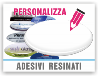 Personalizza adesivi resinati