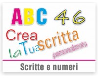 Scritte e Numeri