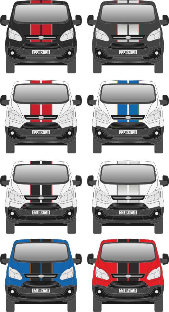 Articoli Per Esterni Di Auto Tuning Ed Elaborate VW Transporter T4 Van Cofano Strisce Grafico Decalcomanie Adesivi Logo 2 T4 T5 T6 Stemmi Auto 713346 - Foto 3