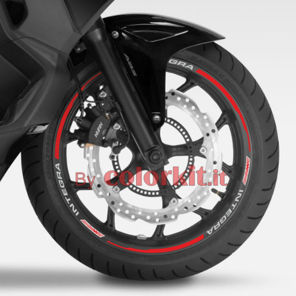 IRIDEA DESIGN Adesivi Sportivi Per Cerchi Ruota – Ducati Multistrada 1200 S – Bianco E Rosso