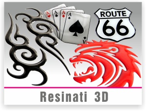 Adesivi 3D Resinati